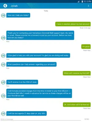 My Cincinnati Bell android App screenshot 1